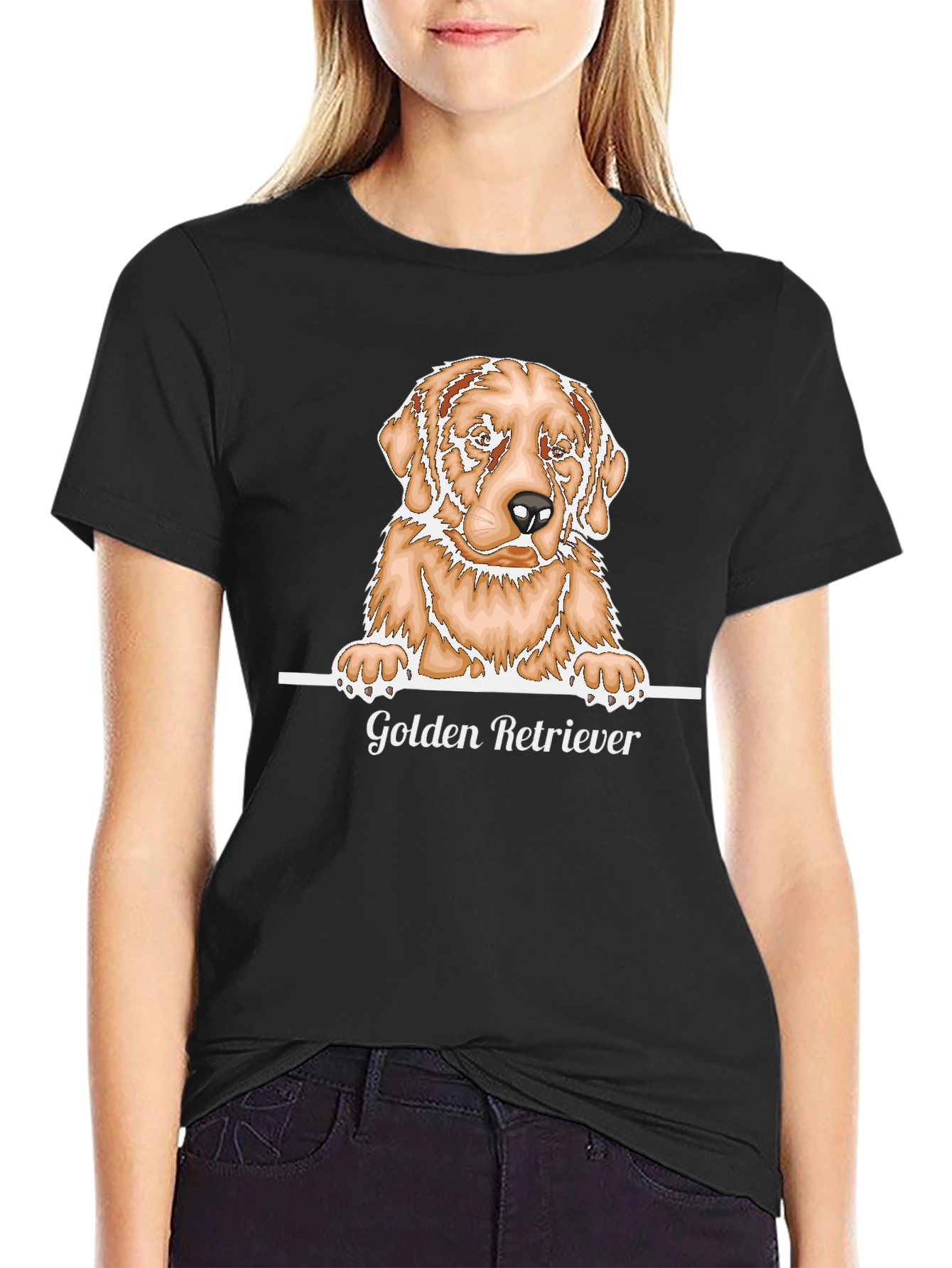 Golden Retriever Graphic T-Shirt - Dog Lover Tee
