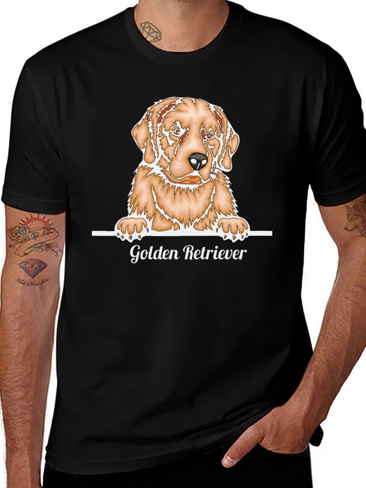 Golden Retriever Graphic T-Shirt - Dog Lover Tee