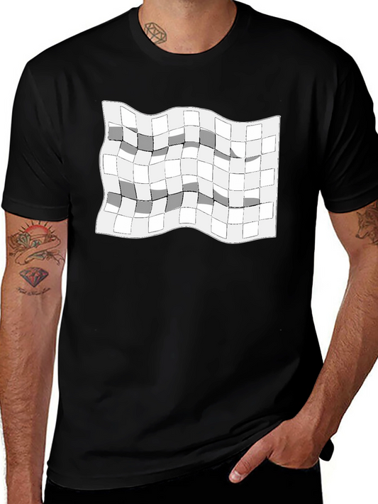 Optical Illusion Square Graphic T-Shirt