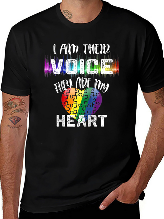 Autism Awareness Puzzle Heart Graphic Tee