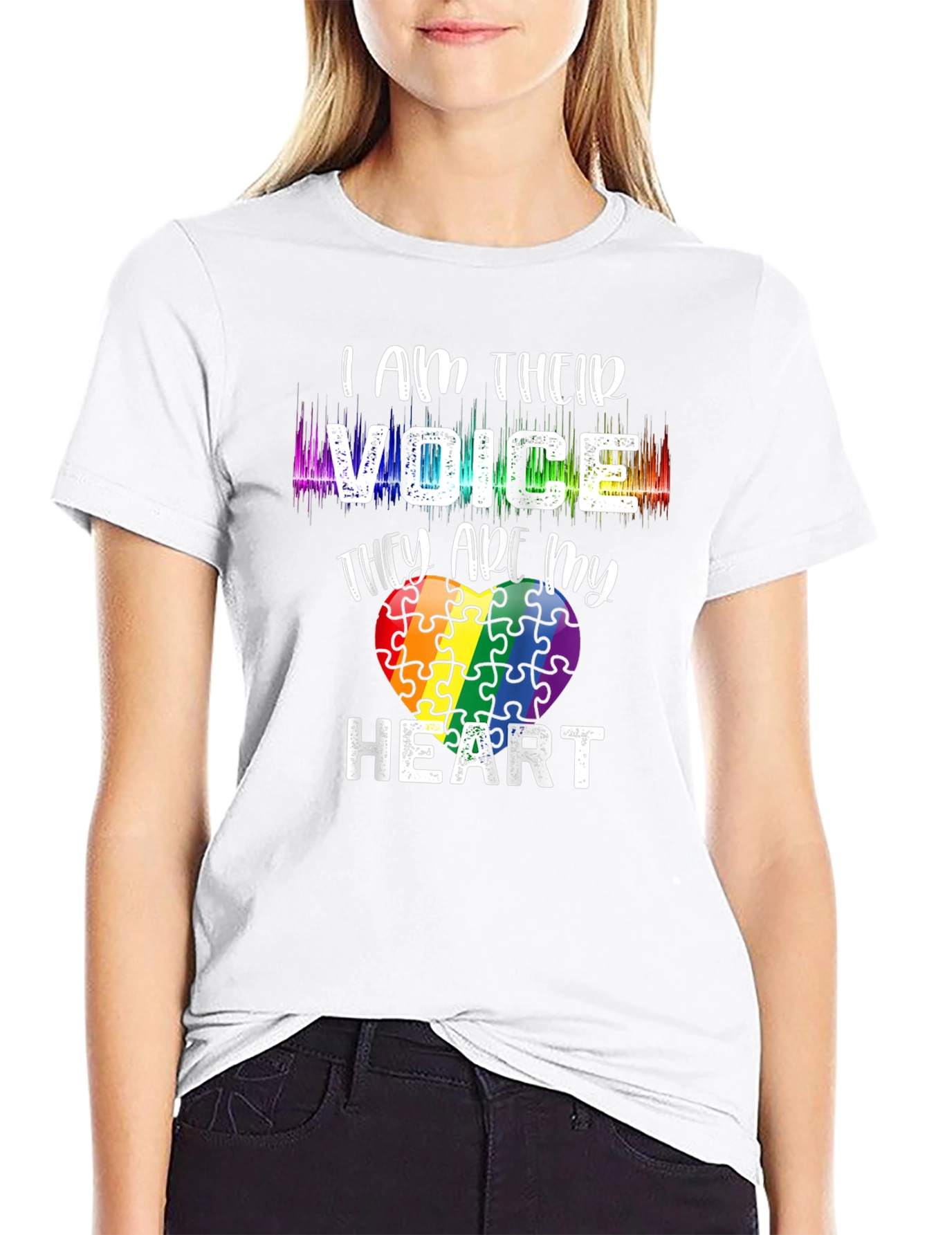 Autism Awareness Puzzle Heart Graphic Tee