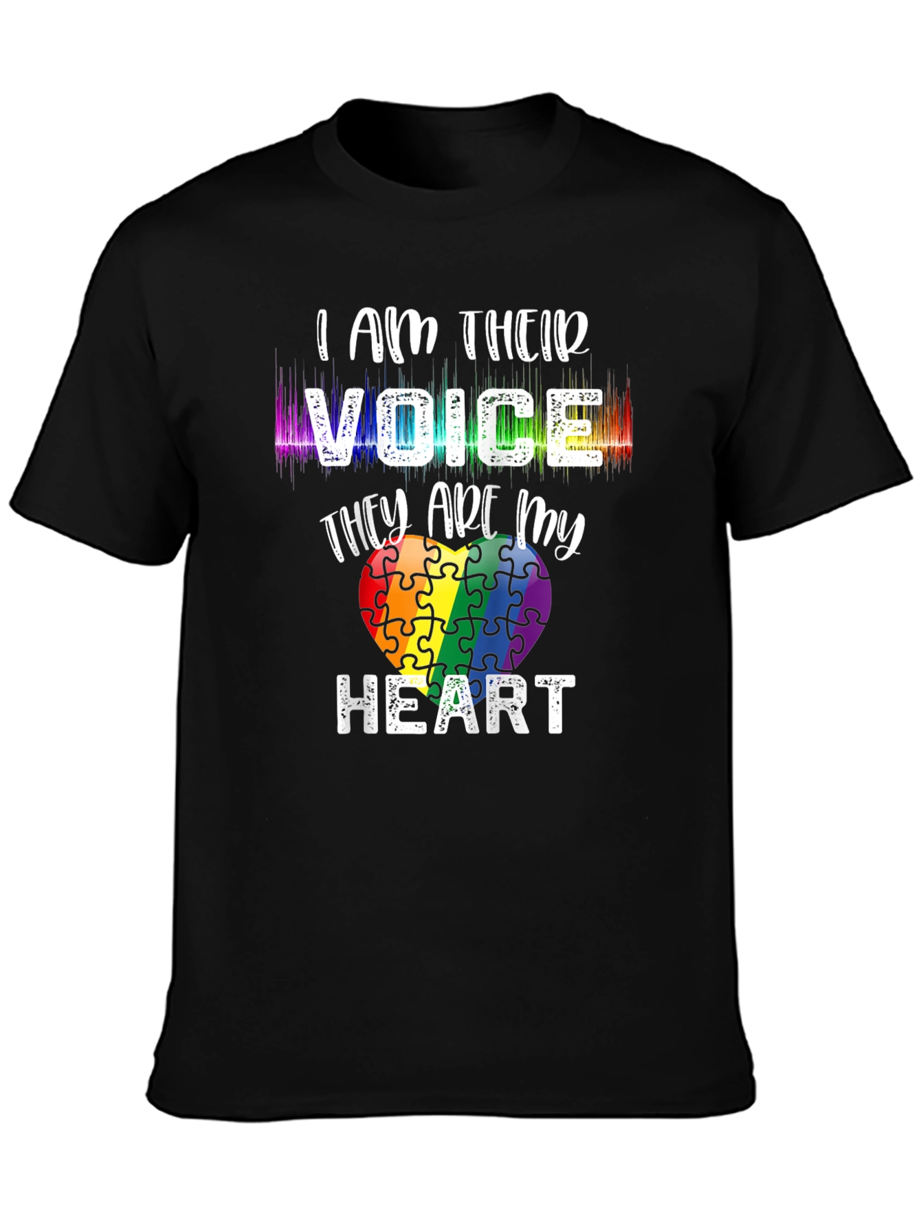 Autism Awareness Puzzle Heart Graphic Tee