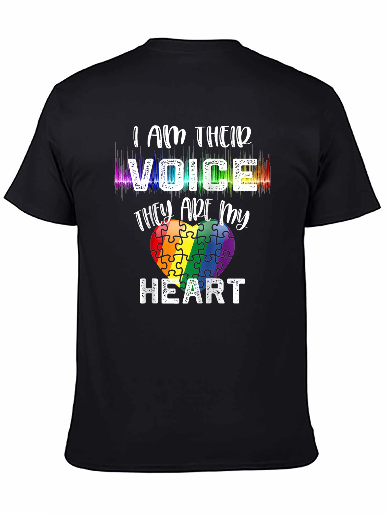 Autism Awareness Puzzle Heart Graphic Tee