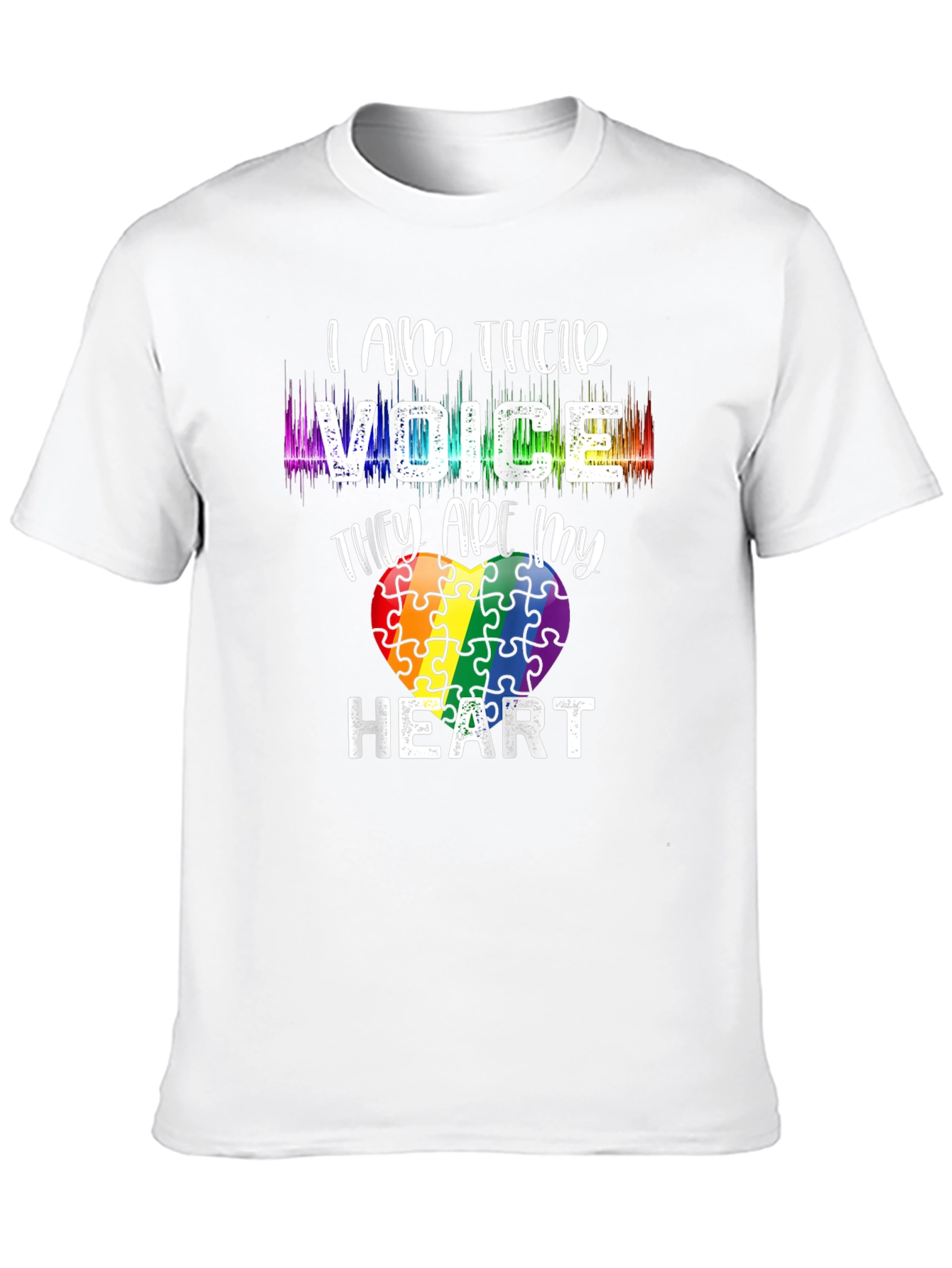 Autism Awareness Puzzle Heart Graphic Tee