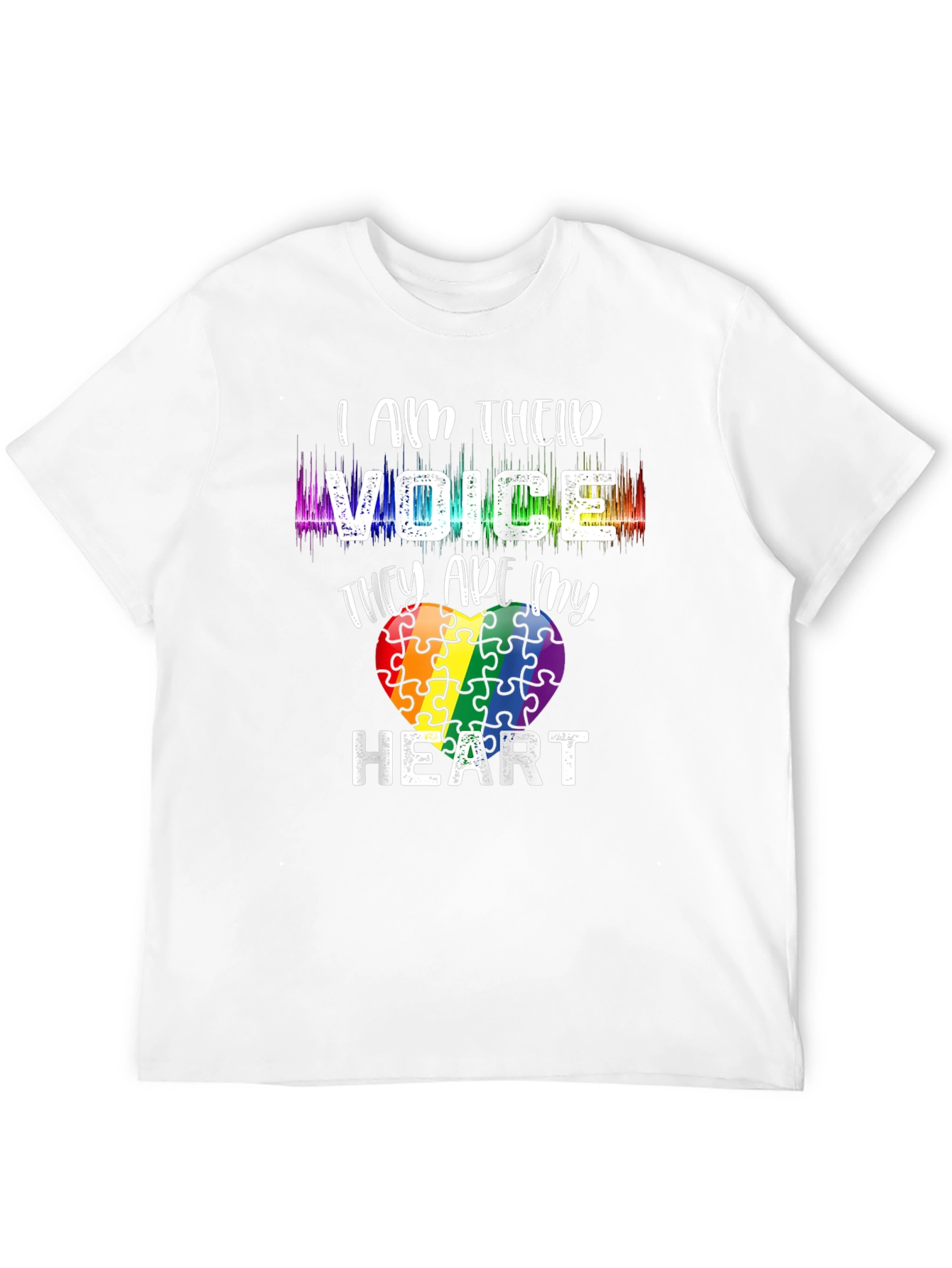 Autism Awareness Puzzle Heart Graphic Tee