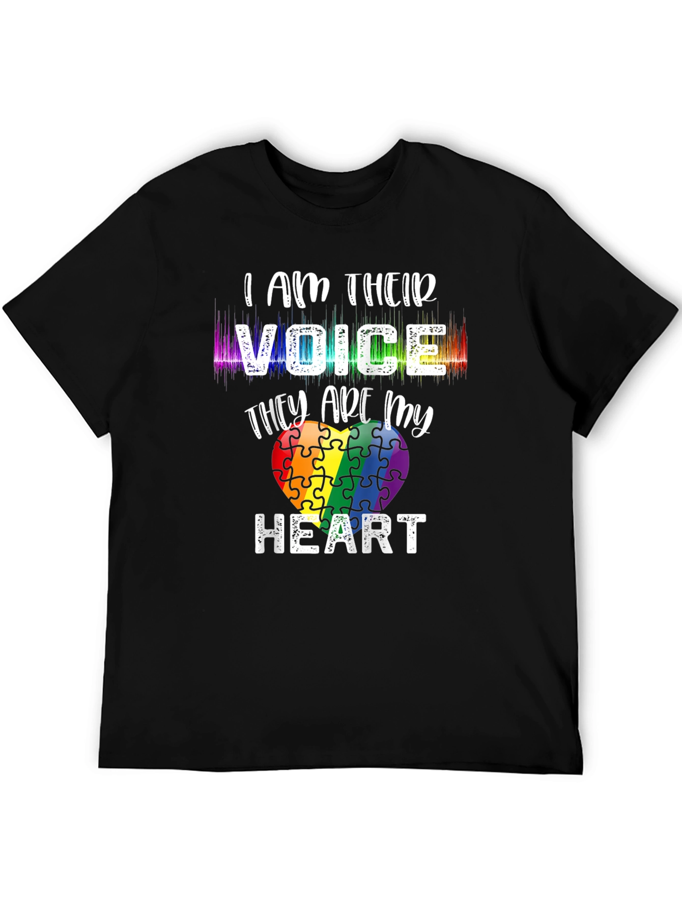 Autism Awareness Puzzle Heart Graphic Tee