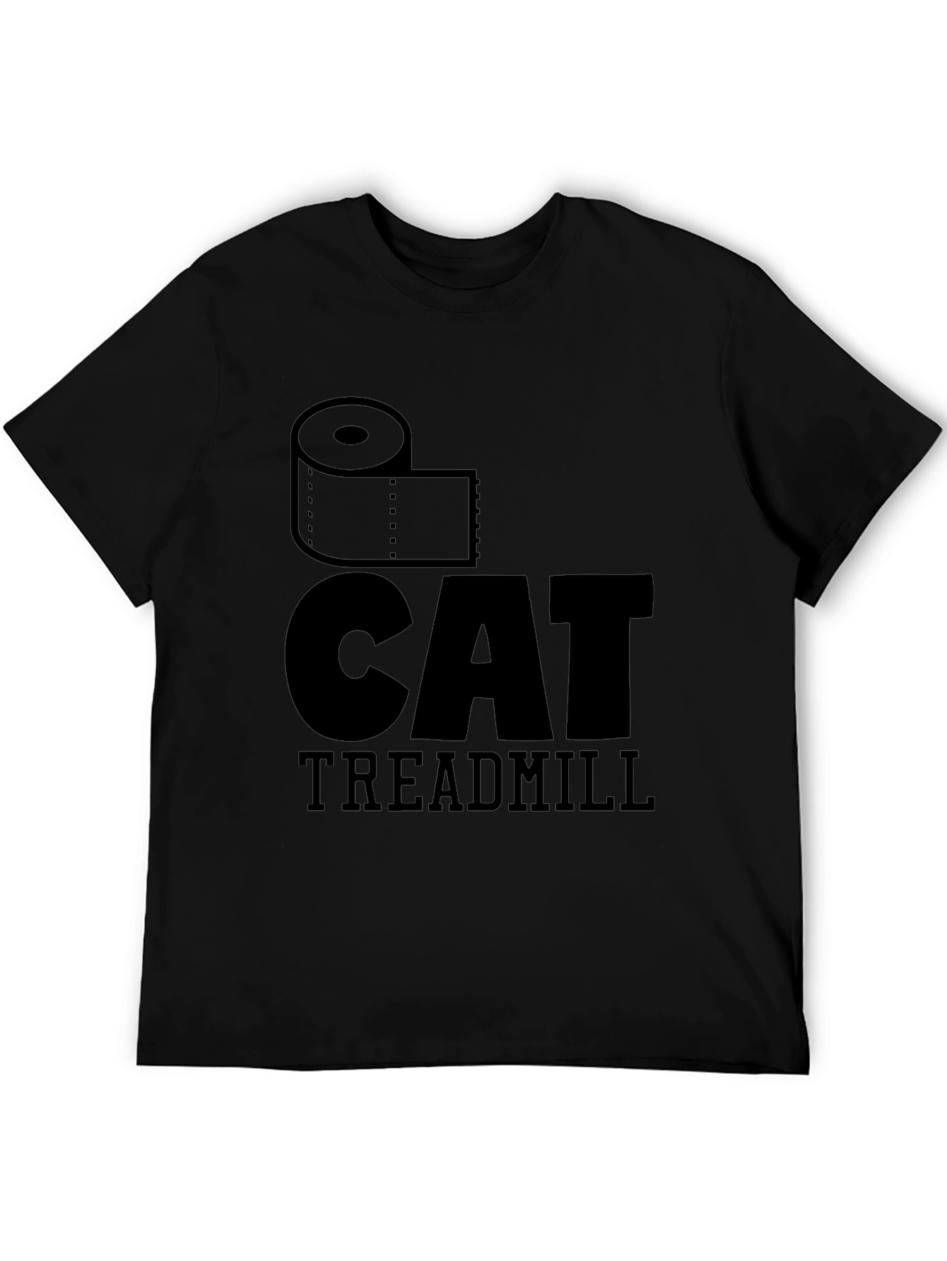 Toilet Cat Treadmill Graphic T-Shirt