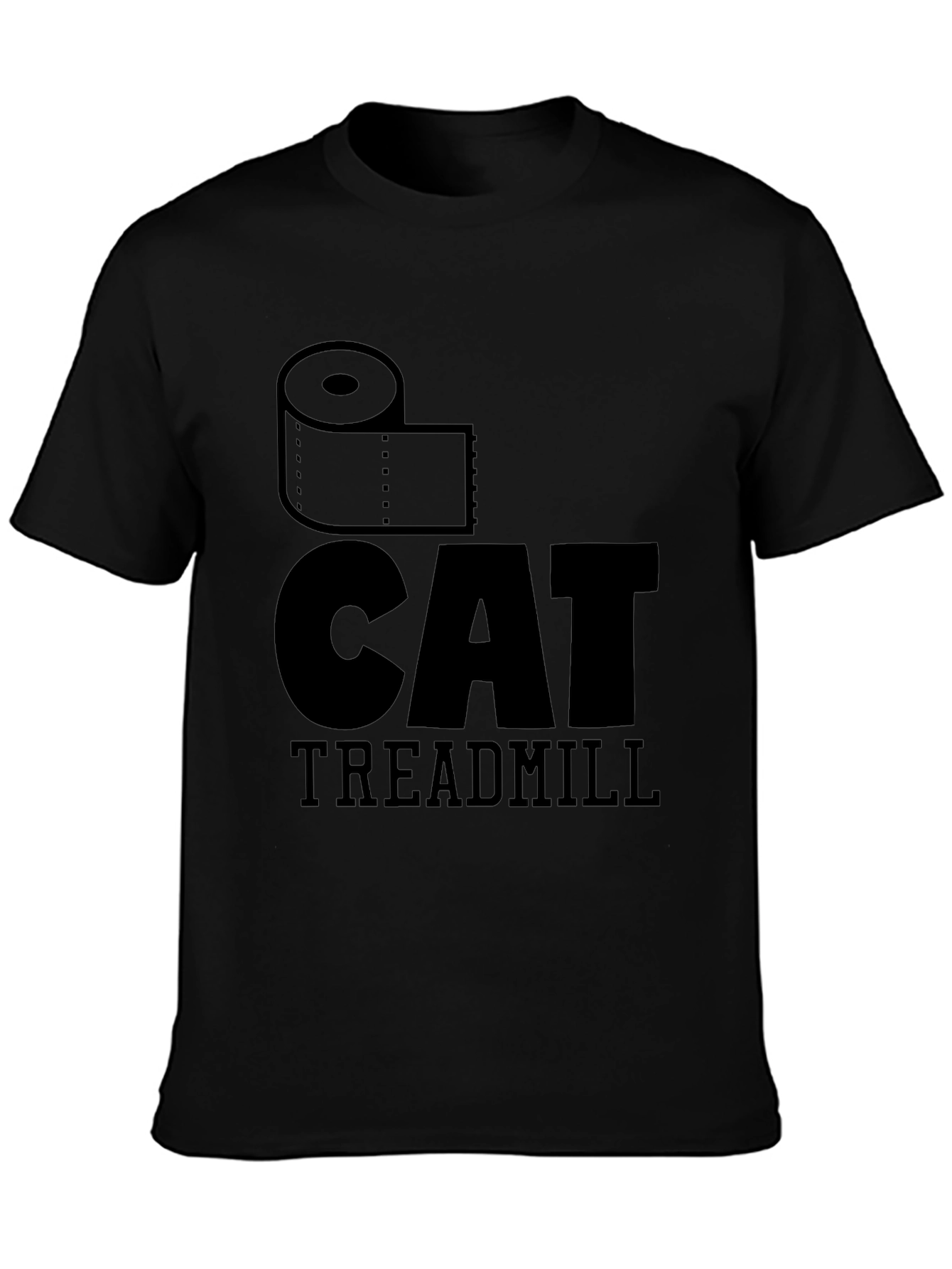 Toilet Cat Treadmill Graphic T-Shirt