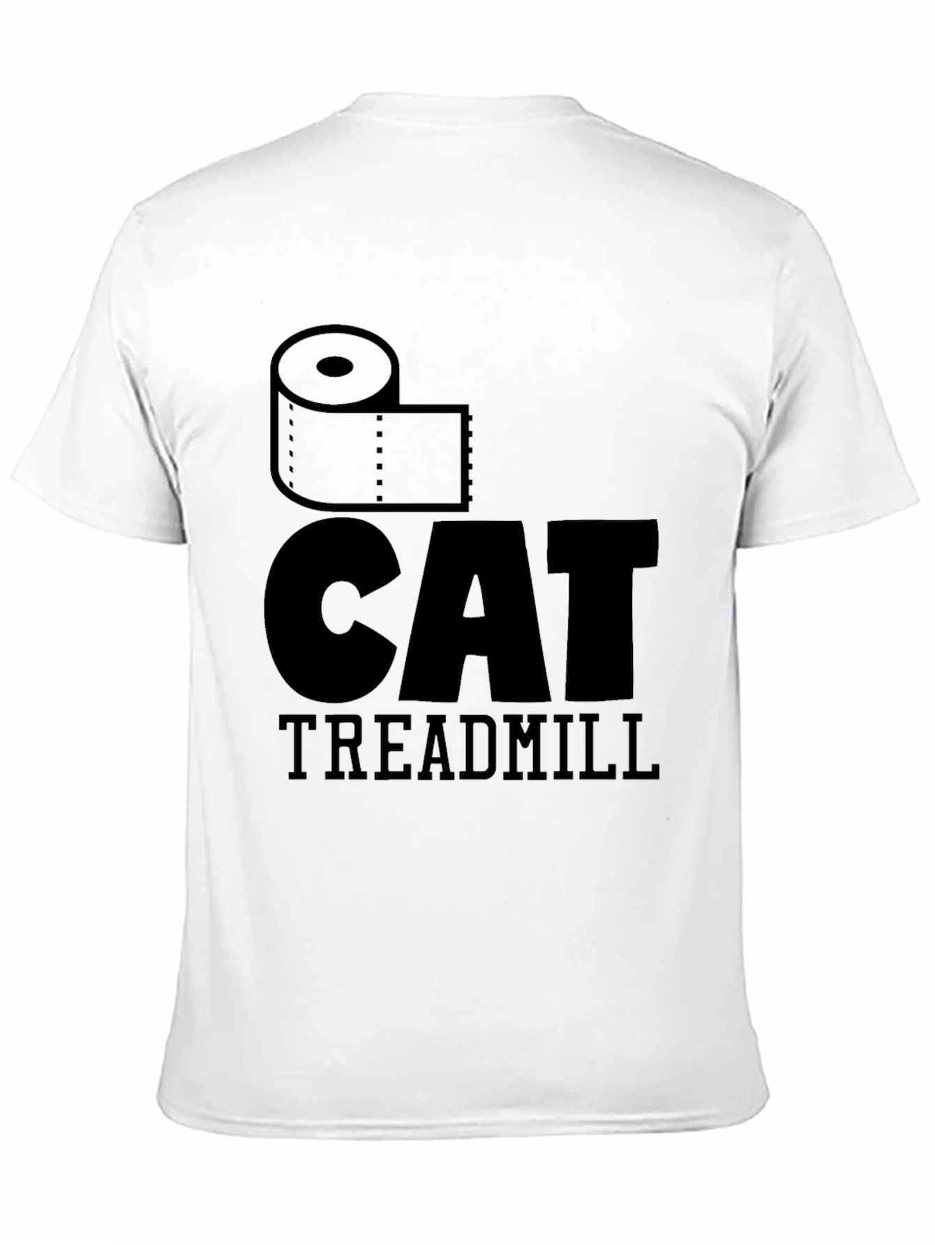 Toilet Cat Treadmill Graphic T-Shirt