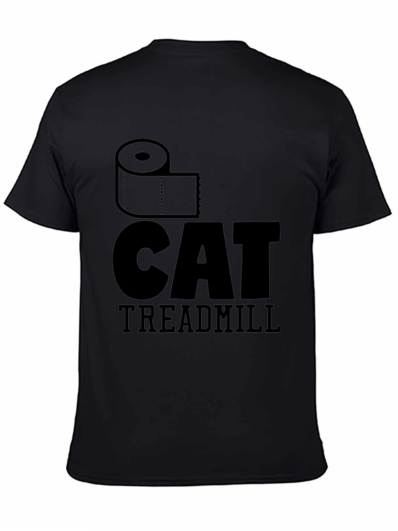Toilet Cat Treadmill Graphic T-Shirt