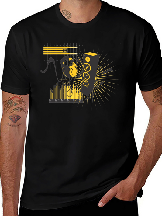 DJ Soundwave Graphic Black T-Shirt
