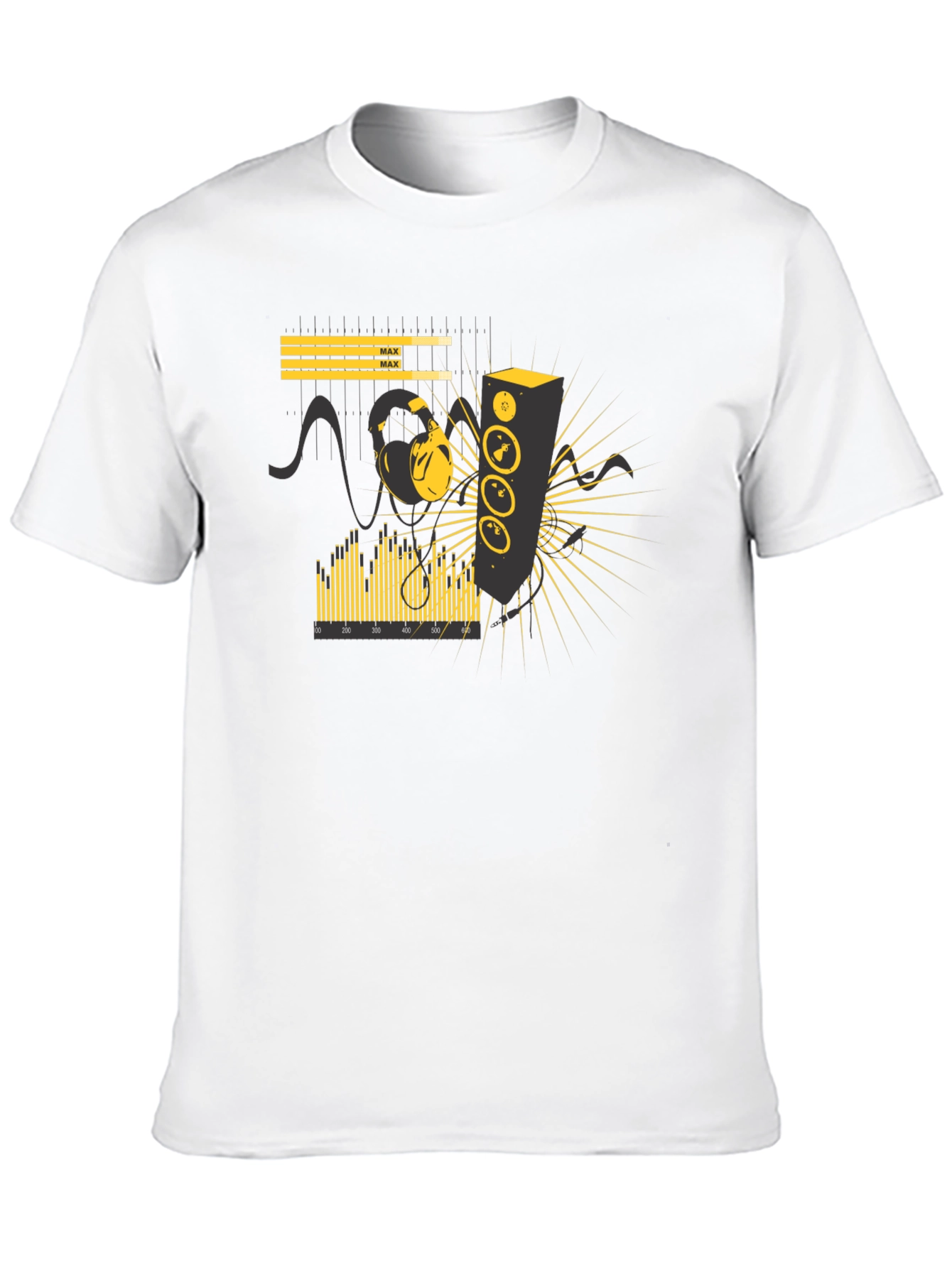 DJ Soundwave Graphic Black T-Shirt