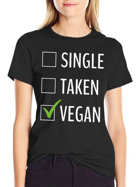 Vegan Checklist T-Shirt - Single Taken Vegan Graphic Tee