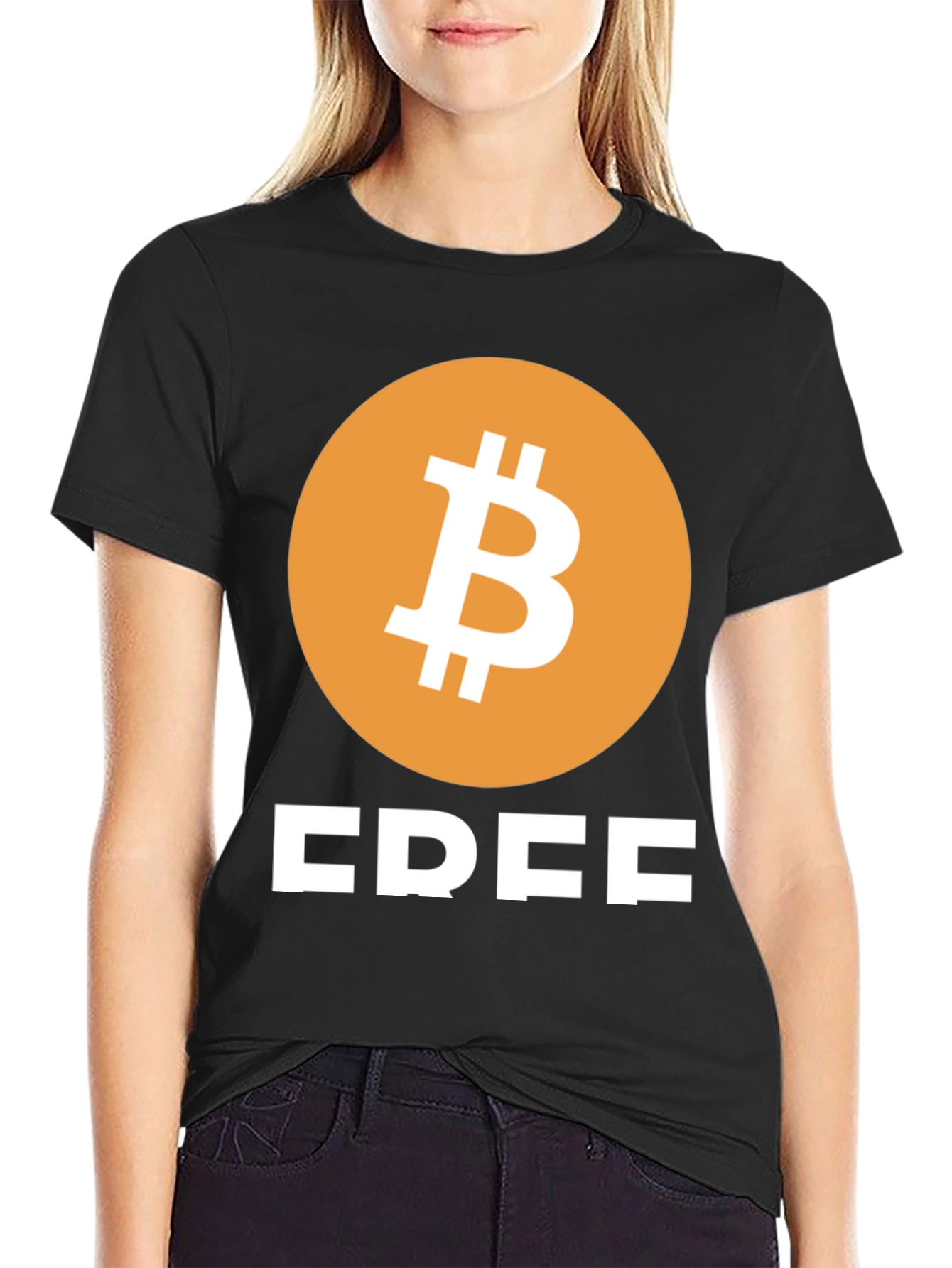 Bitcoin FREE Black T-Shirt - Crypto Enthusiast Apparel