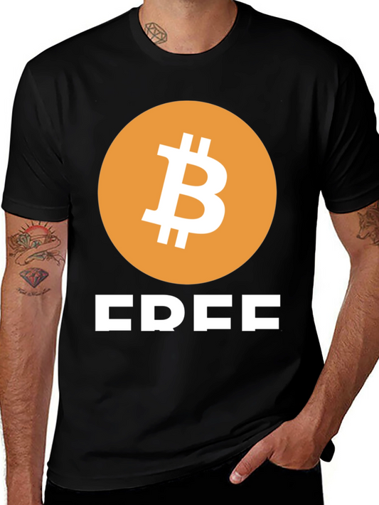 Bitcoin FREE Black T-Shirt - Crypto Enthusiast Apparel