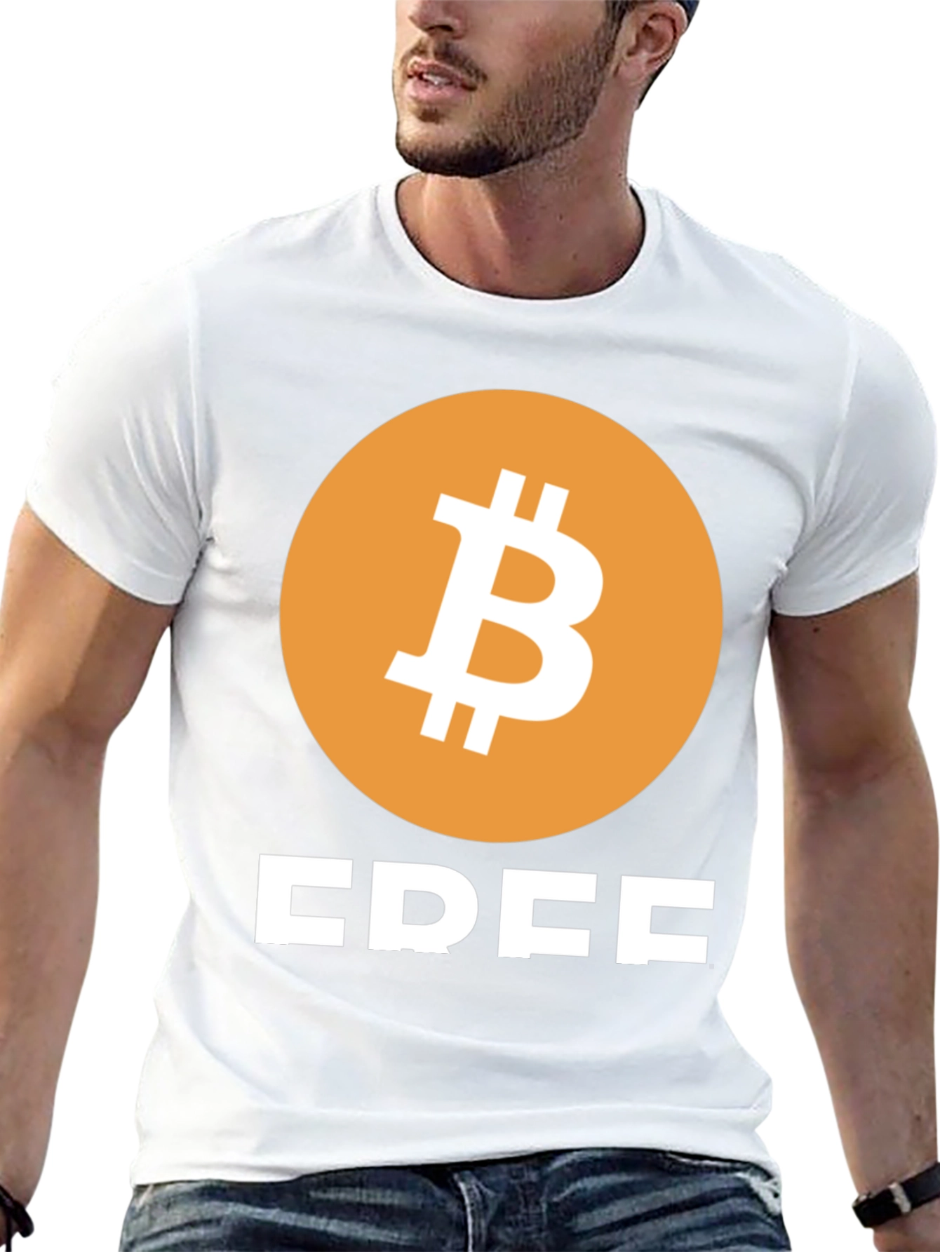 Bitcoin FREE Black T-Shirt - Crypto Enthusiast Apparel