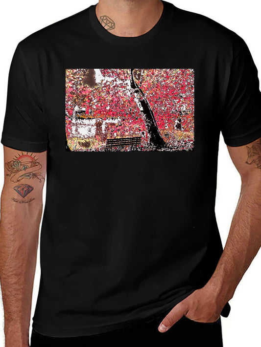 Autumn Tree Graphic Black Tee