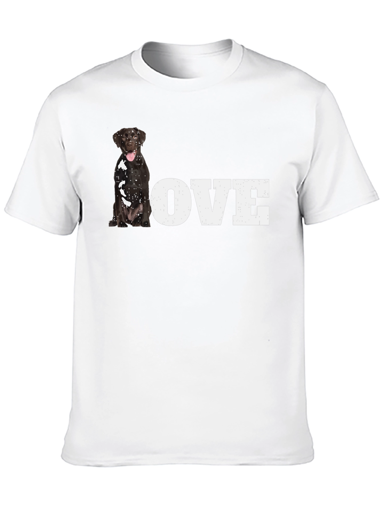 Dog Love Graphic T-Shirt - Black