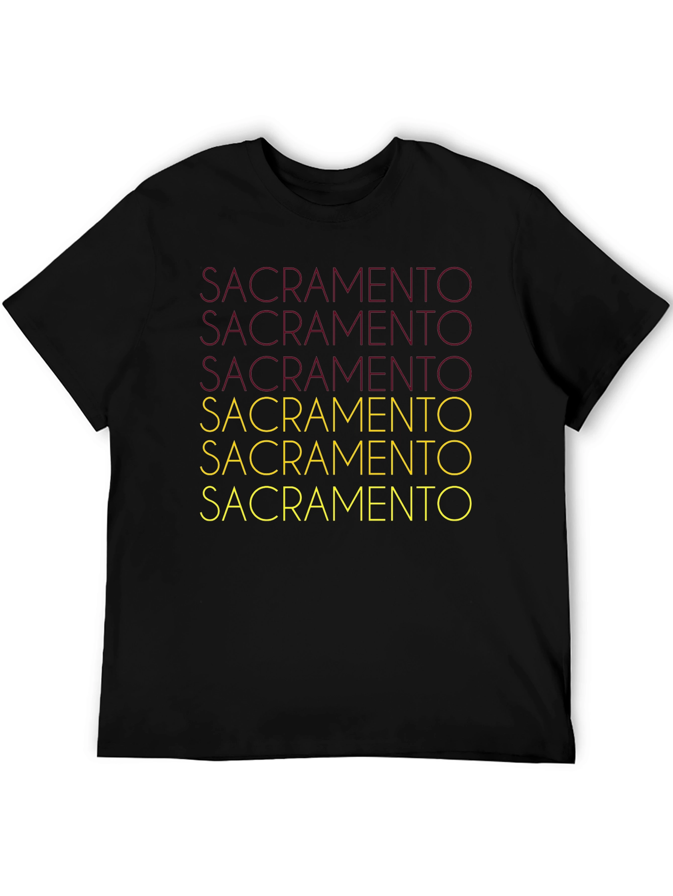 Sacramento Graphic Tee - Black Cotton Blend