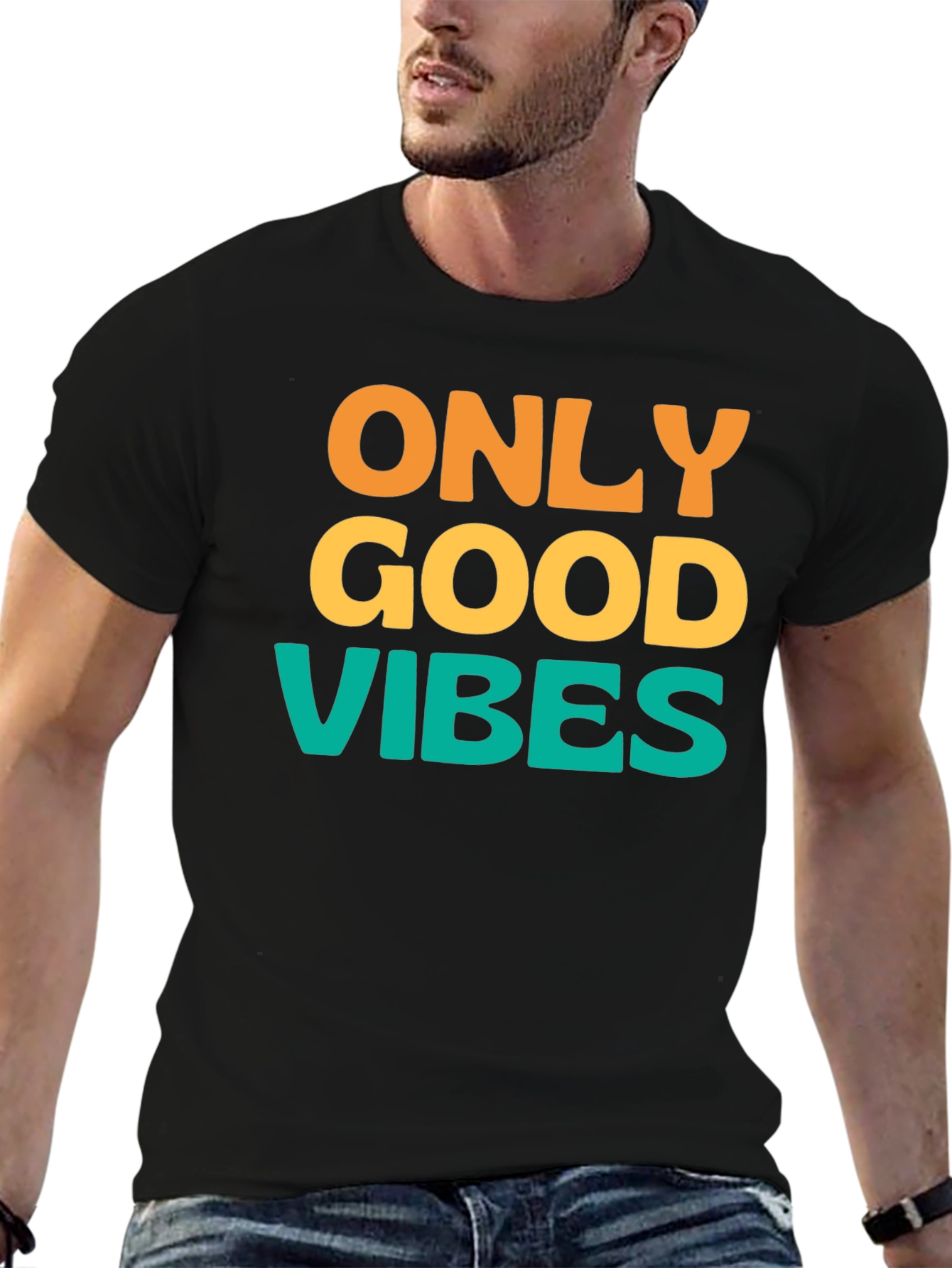 Only Good Vibes T-Shirt - Positive Message Tee