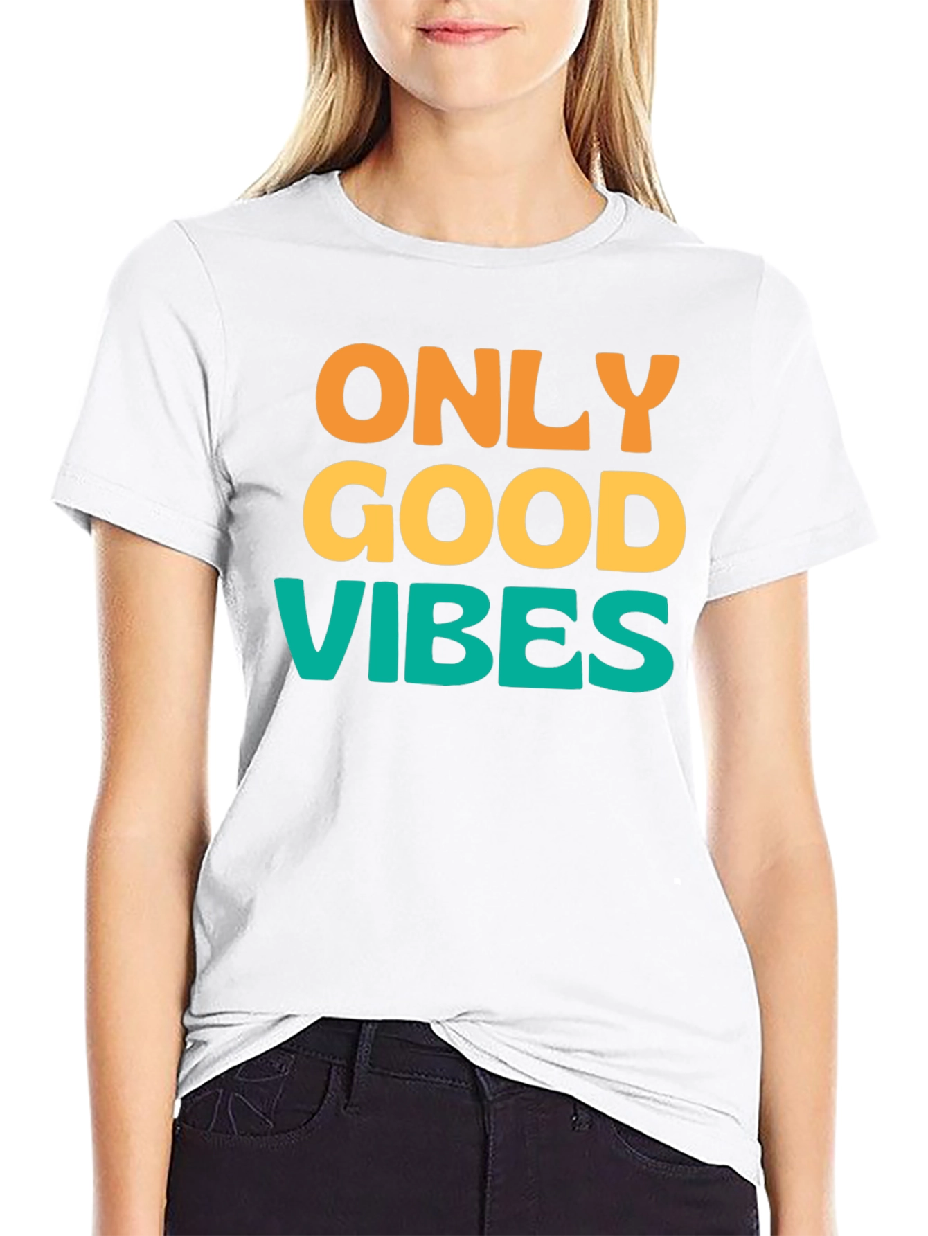 Only Good Vibes T-Shirt - Positive Message Tee