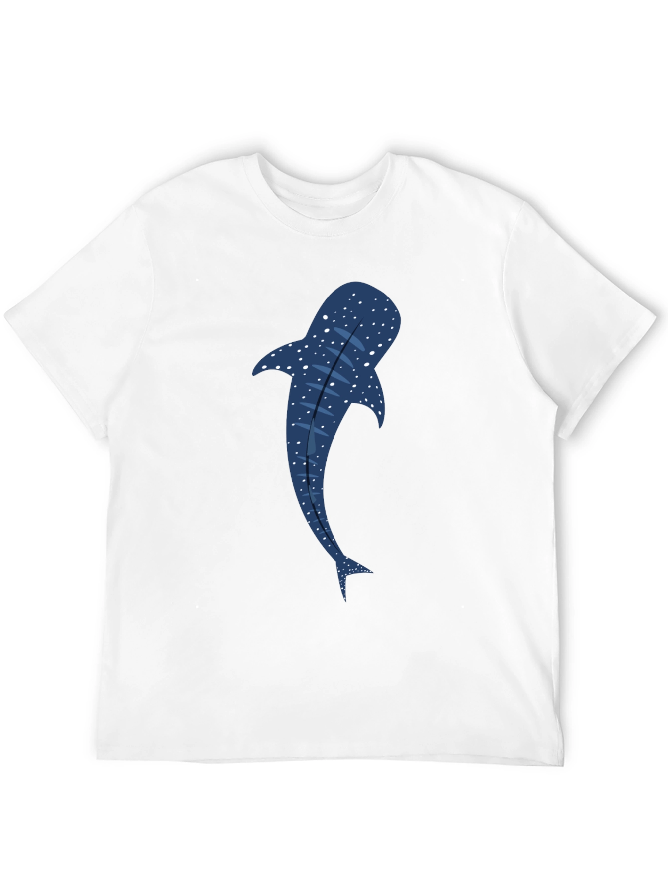 Whale Shark Graphic Tee - Black Cotton T-Shirt