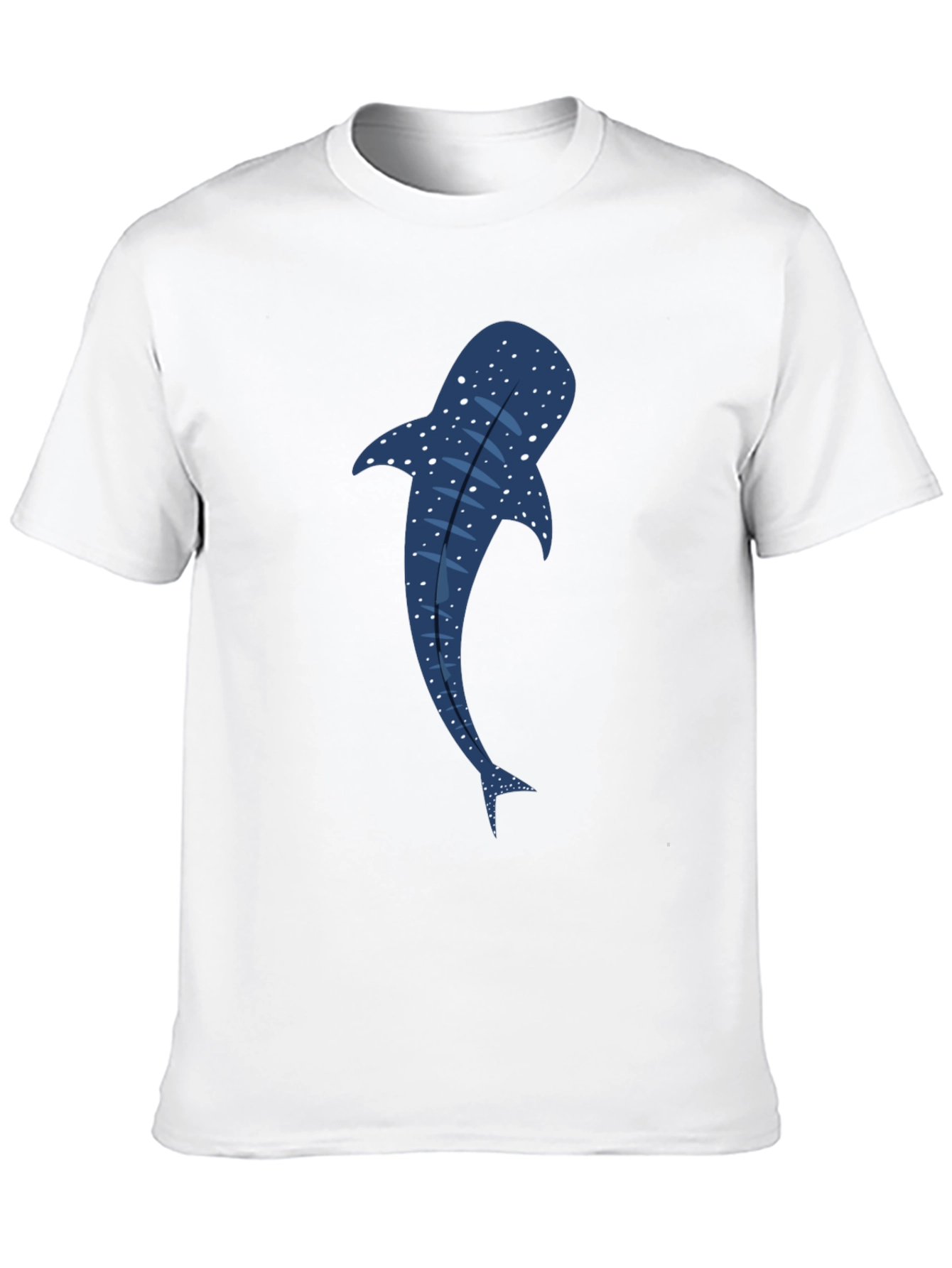 Whale Shark Graphic Tee - Black Cotton T-Shirt