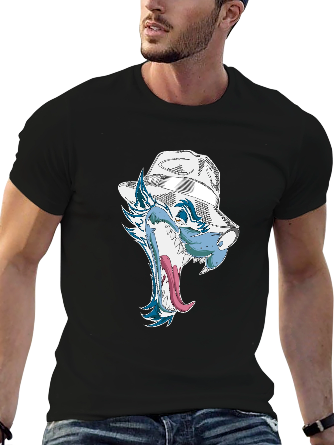 Wolf Graphic Print Tee