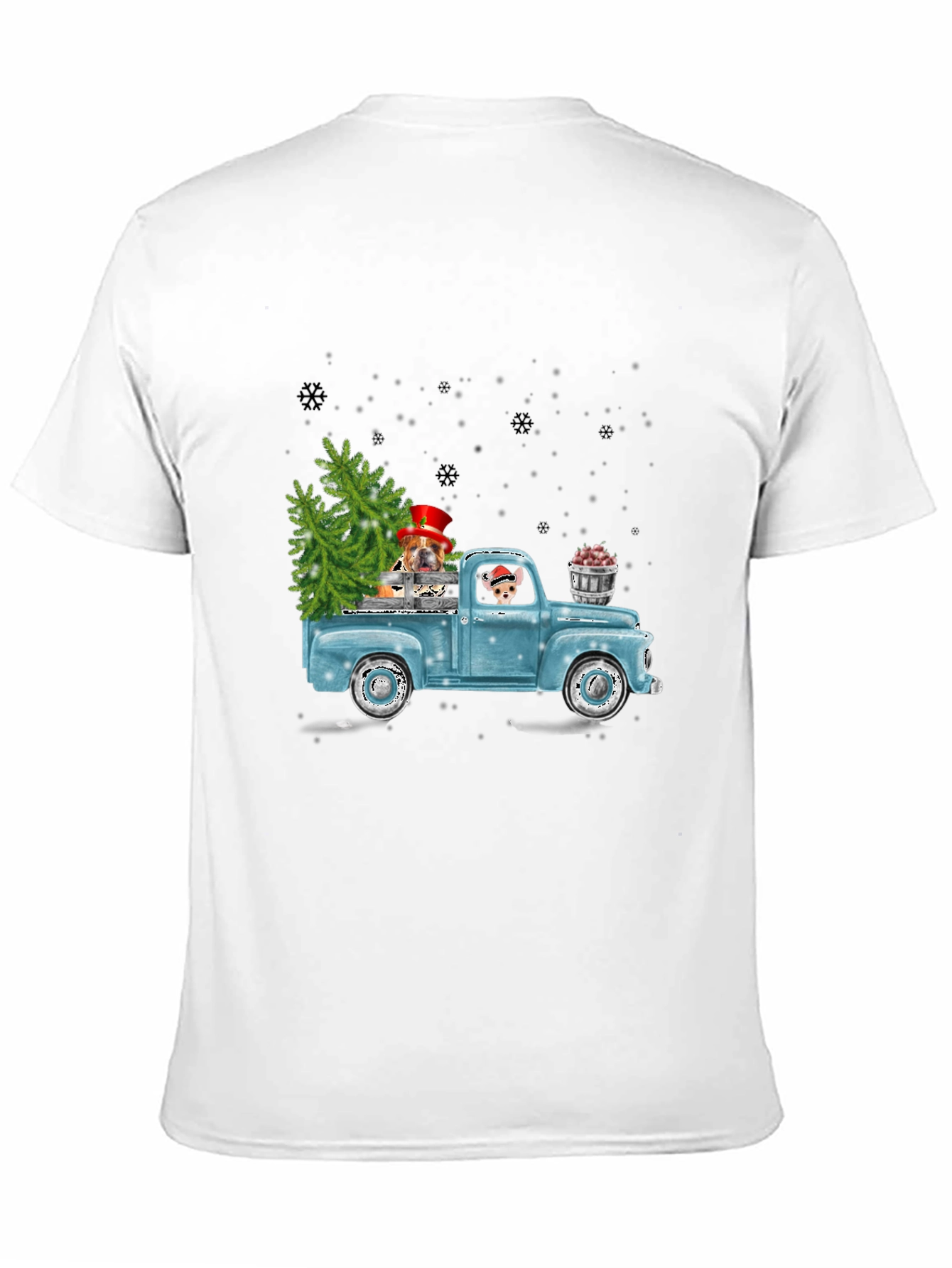 Festive Dog Truck Graphic Tee