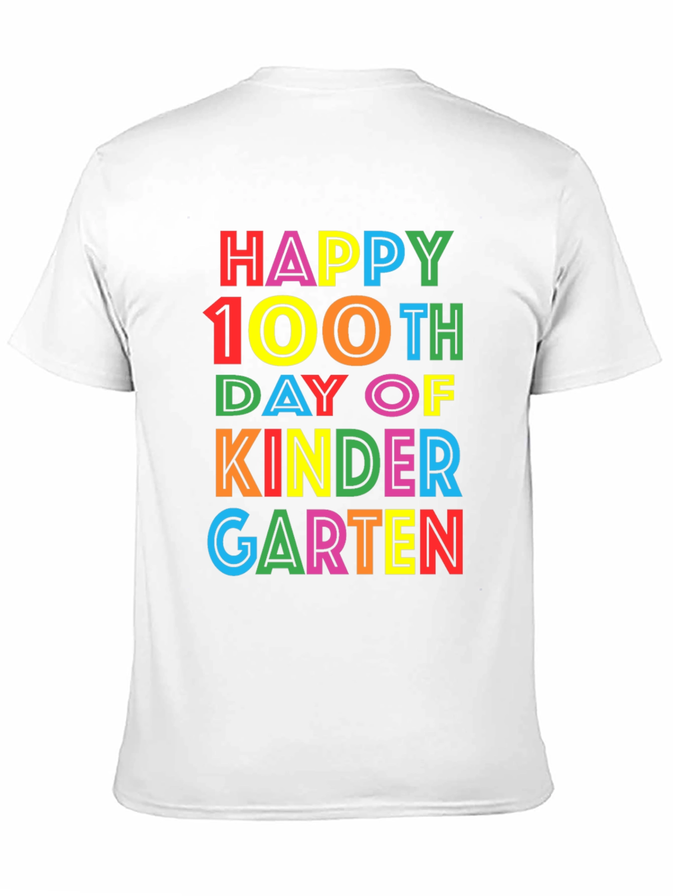 Happy 100th Day of Kindergarten Black T-Shirt