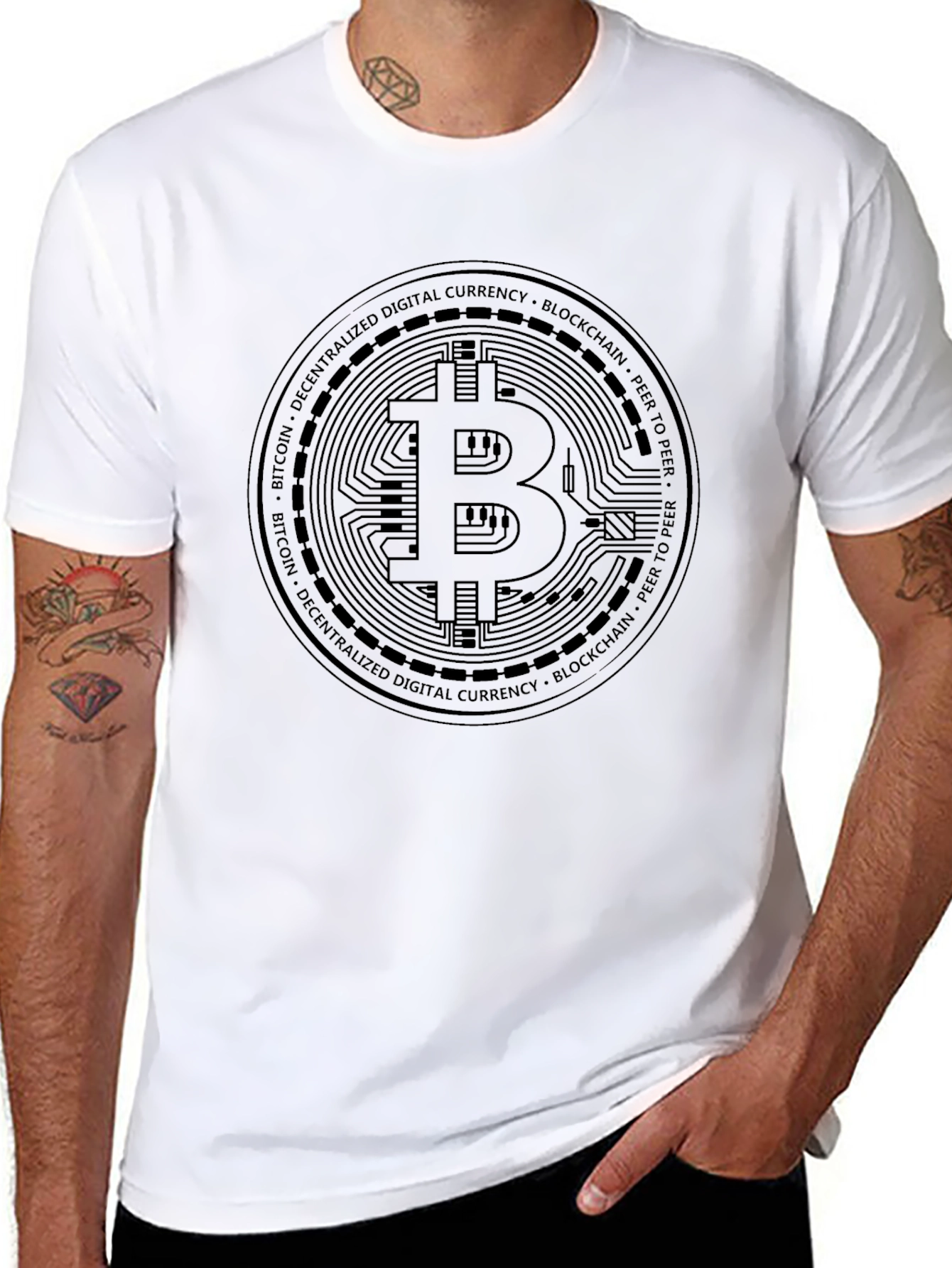 Bitcoin Graphic Tee - Crypto Digital Currency T-Shirt