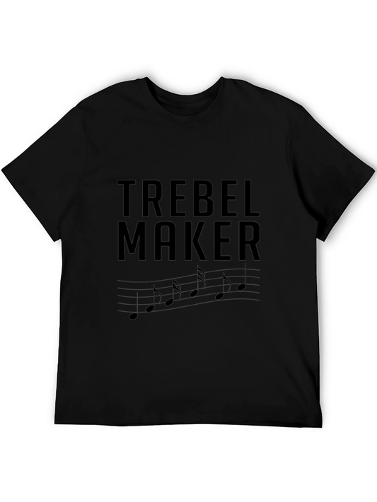 Trebel Maker Music Notes Graphic T-Shirt