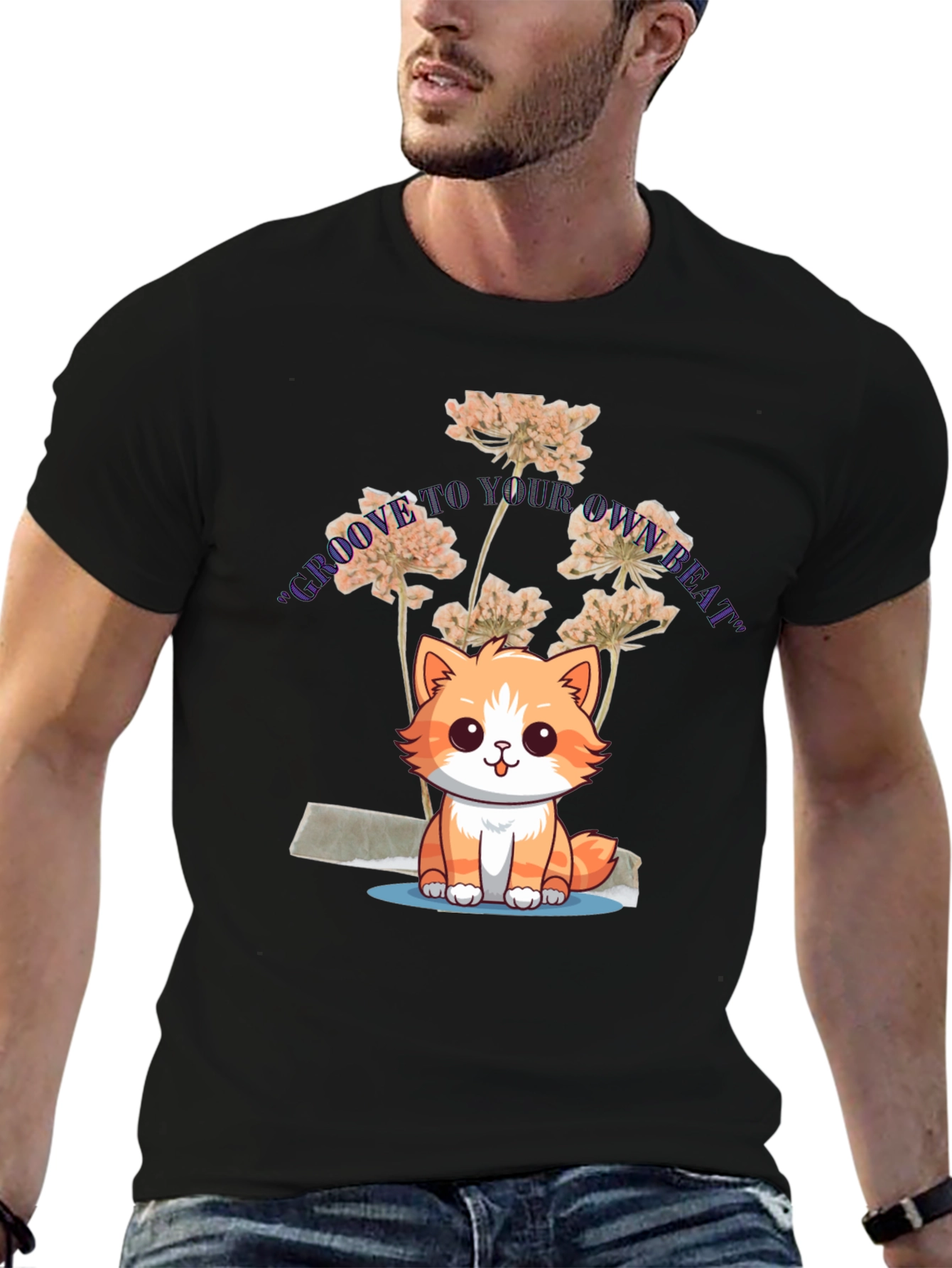 Groove to Your Own Beat Cat T-Shirt