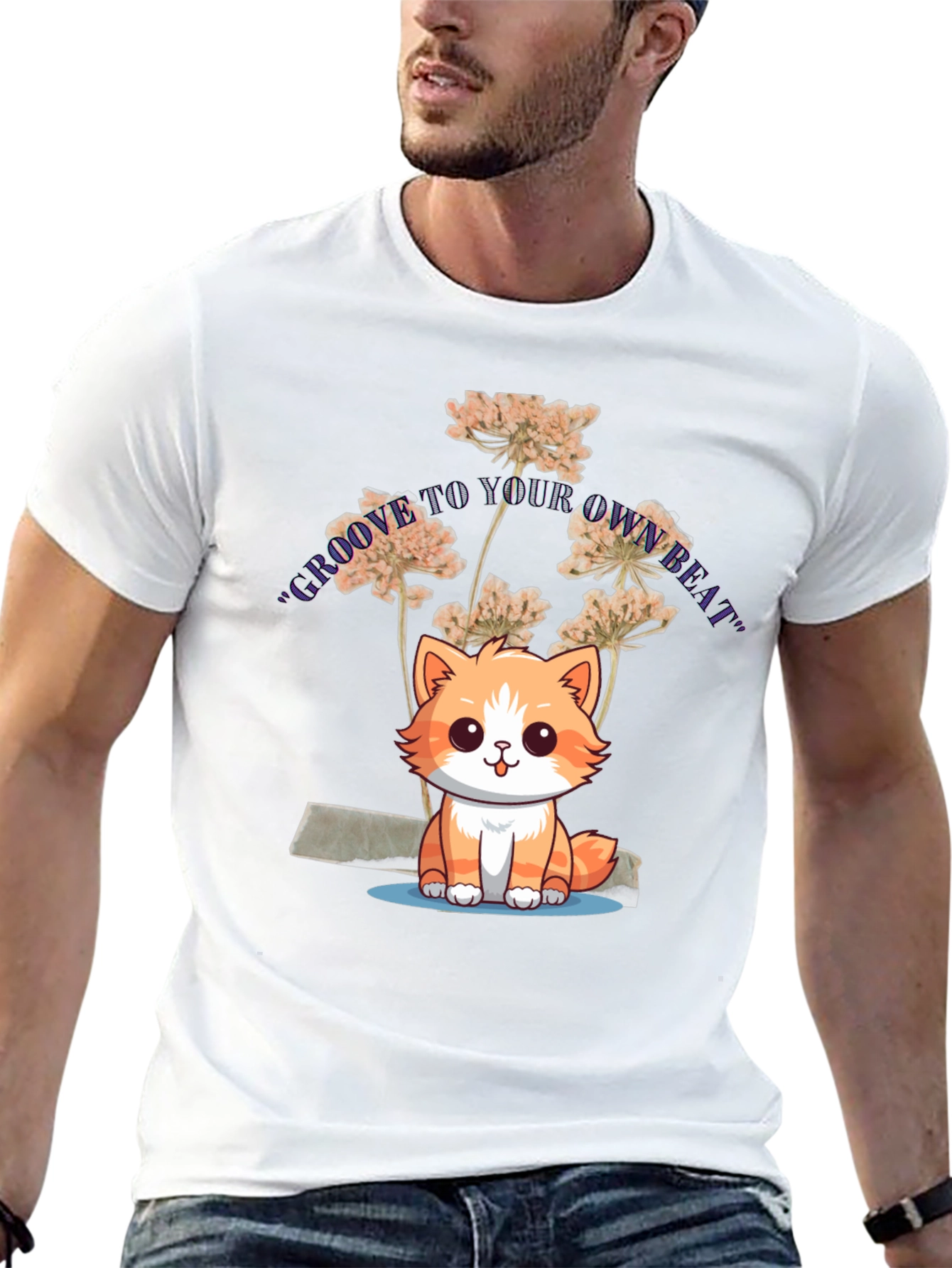 Groove to Your Own Beat Cat T-Shirt