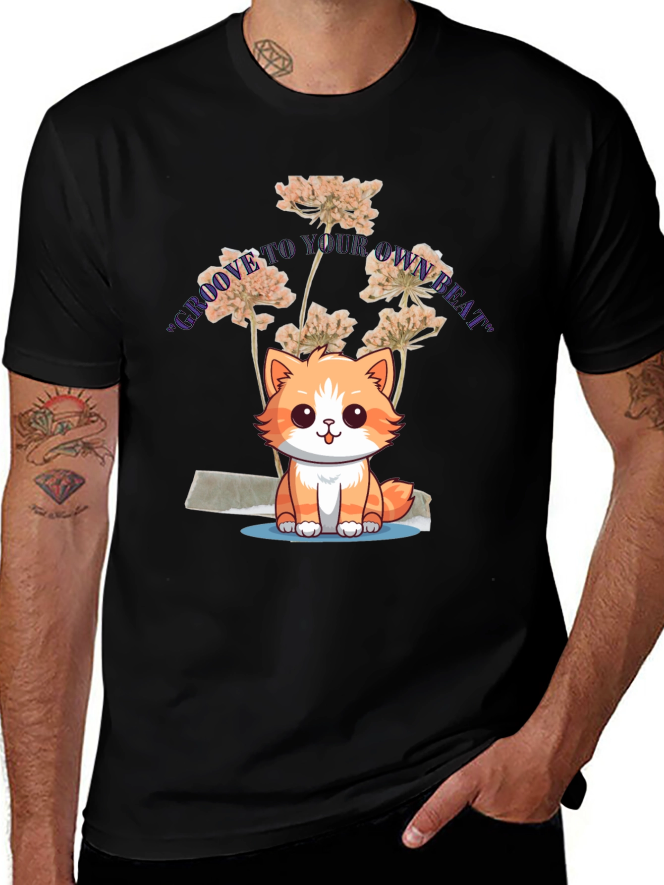 Groove to Your Own Beat Cat T-Shirt