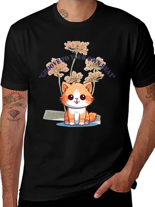 Groove to Your Own Beat Cat T-Shirt