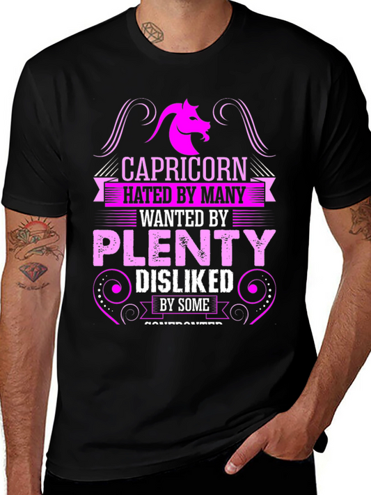 Capricorn Graphic T-Shirt - Hated By Many Wanted By Plenty