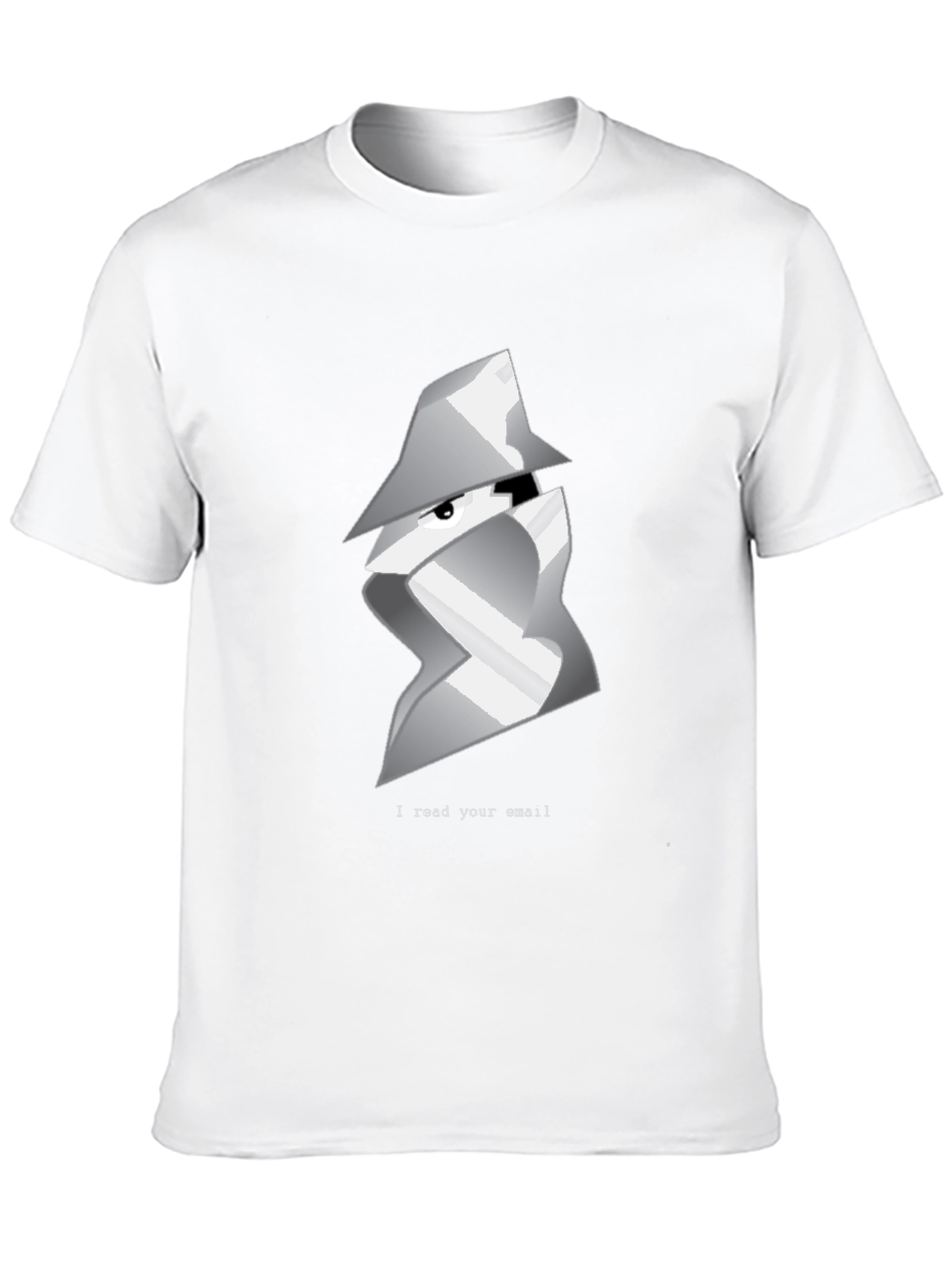 Spy Email Reader Graphic T-Shirt - Black
