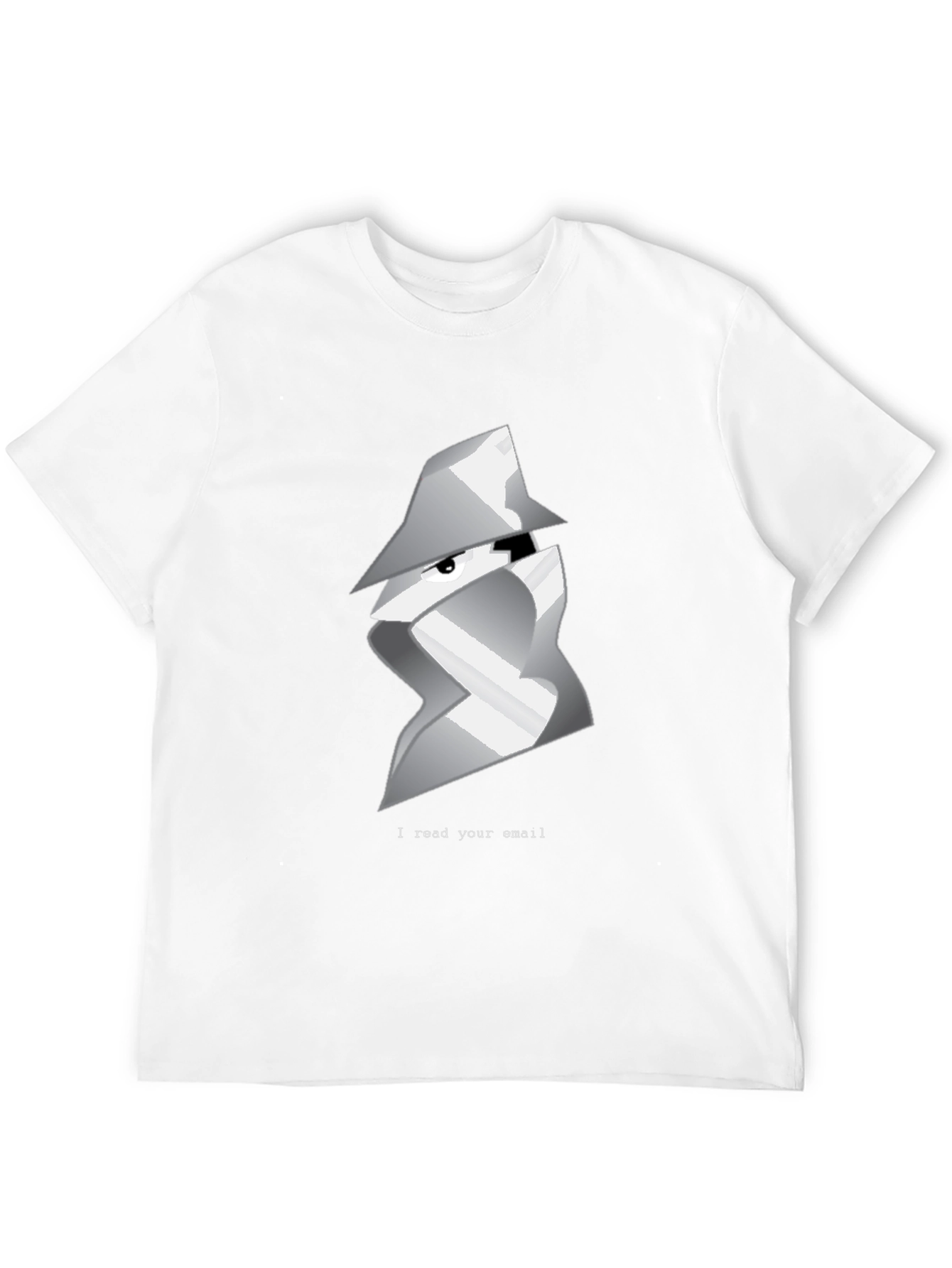 Spy Email Reader Graphic T-Shirt - Black