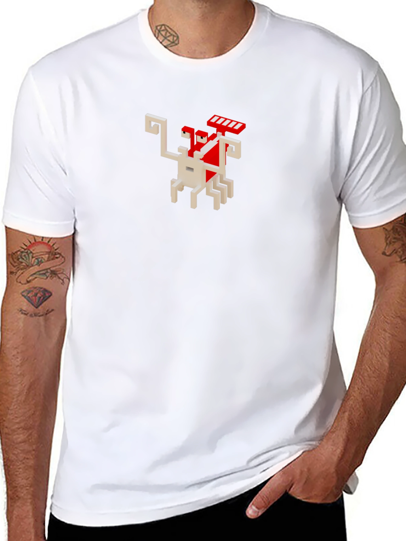 Retro Pixel Art Graphic T-Shirt