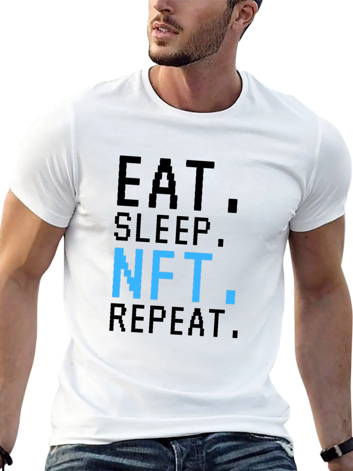 Eat Sleep NFT Repeat Black T-Shirt
