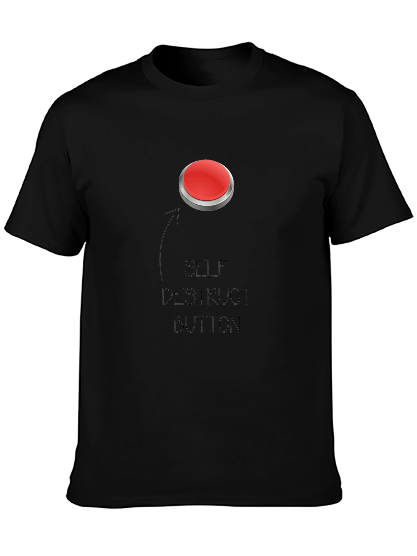 Self Destruct Button Graphic T-Shirt