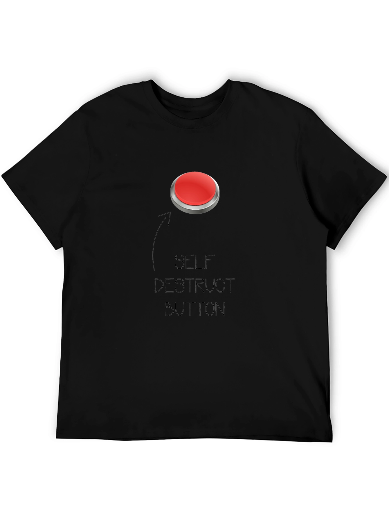 Self Destruct Button Graphic T-Shirt