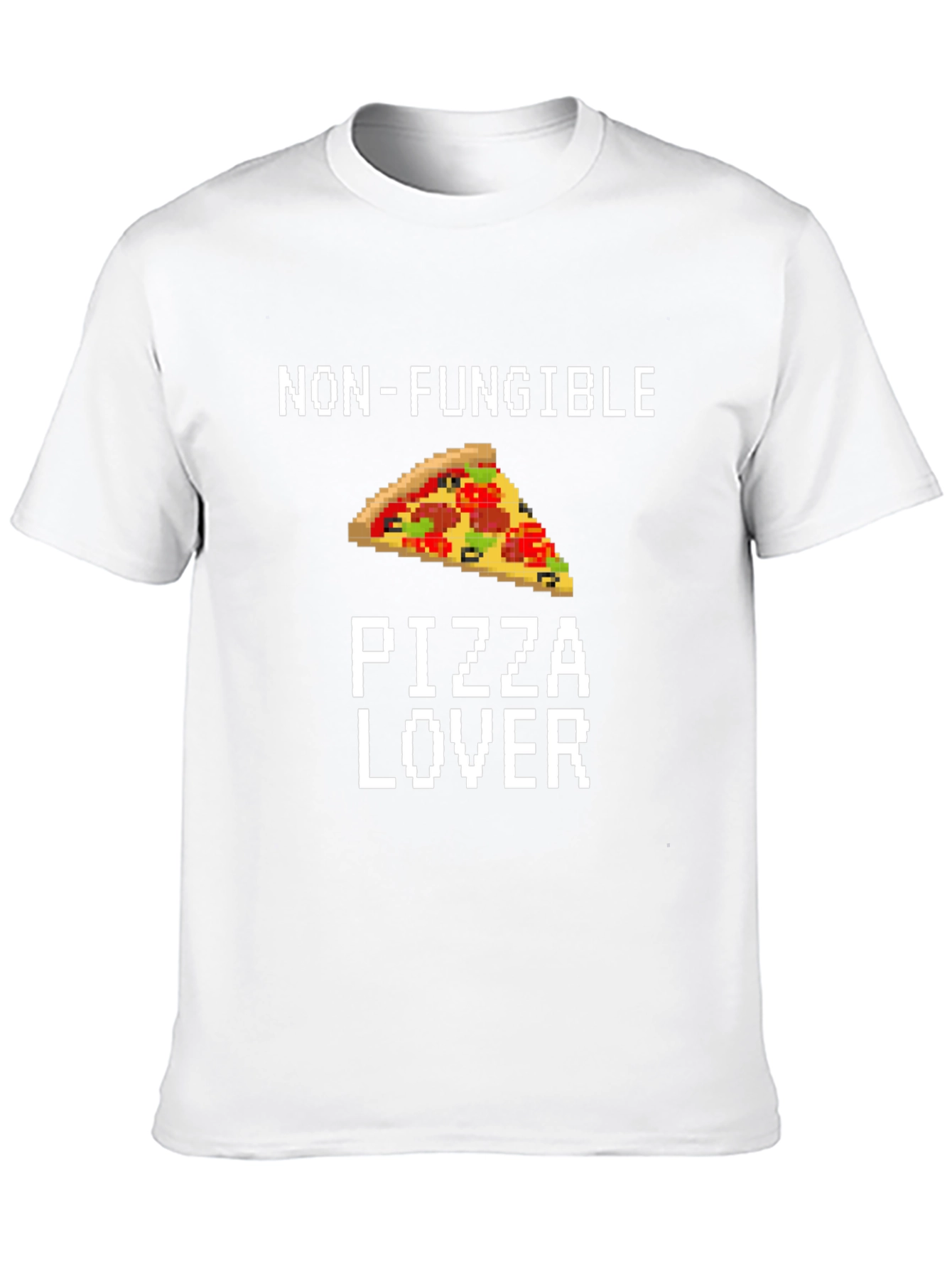 Non-Fungible Pizza Lover Graphic Tee - Black