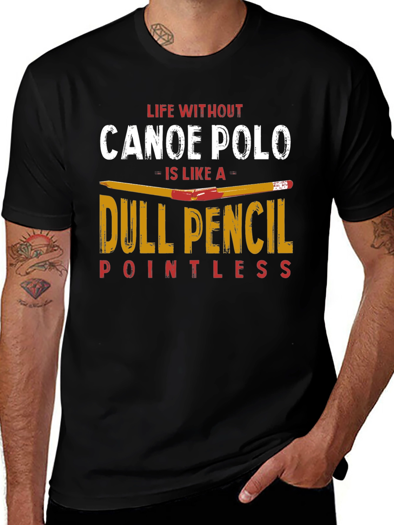 Canoe Polo T-Shirt: Life Without is Pointless Tee
