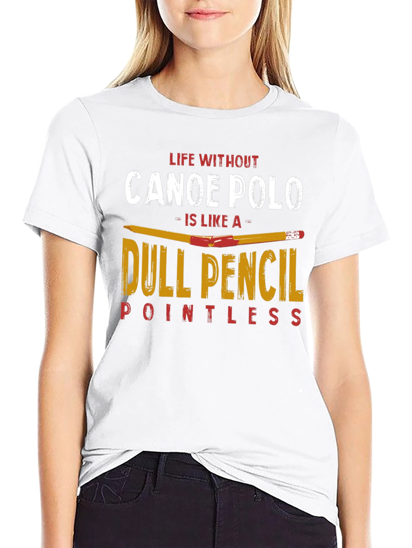 Canoe Polo T-Shirt: Life Without is Pointless Tee