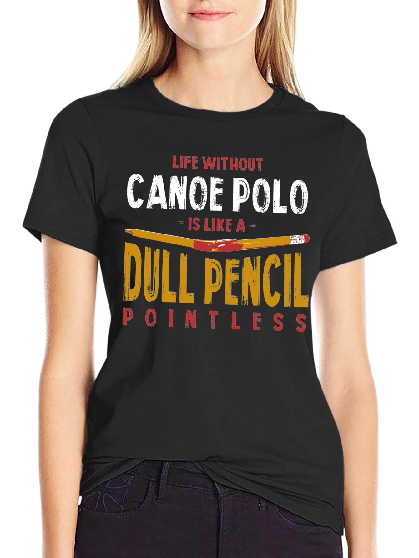 Canoe Polo T-Shirt: Life Without is Pointless Tee