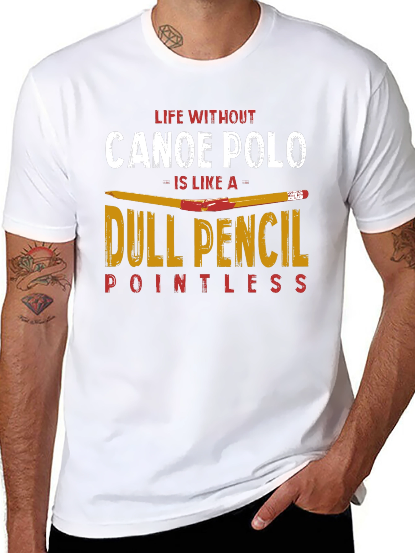 Canoe Polo T-Shirt: Life Without is Pointless Tee
