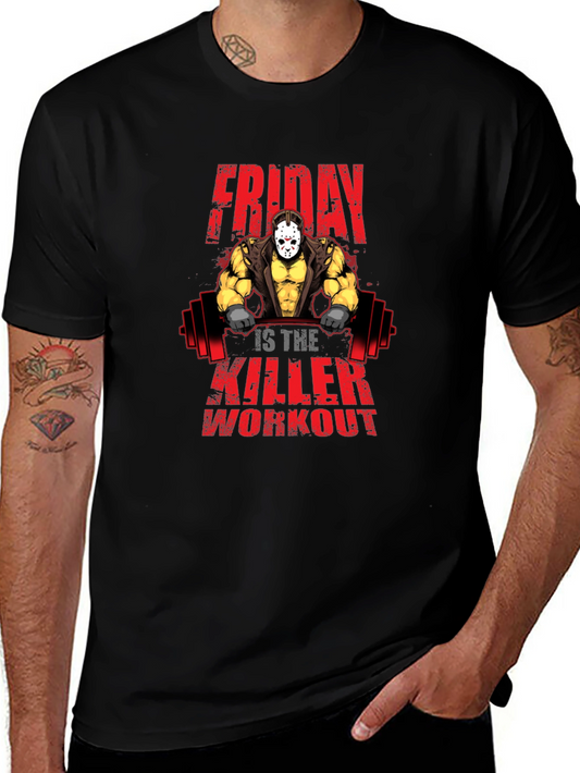 Friday Killer Workout T-Shirt - Horror Gym Apparel
