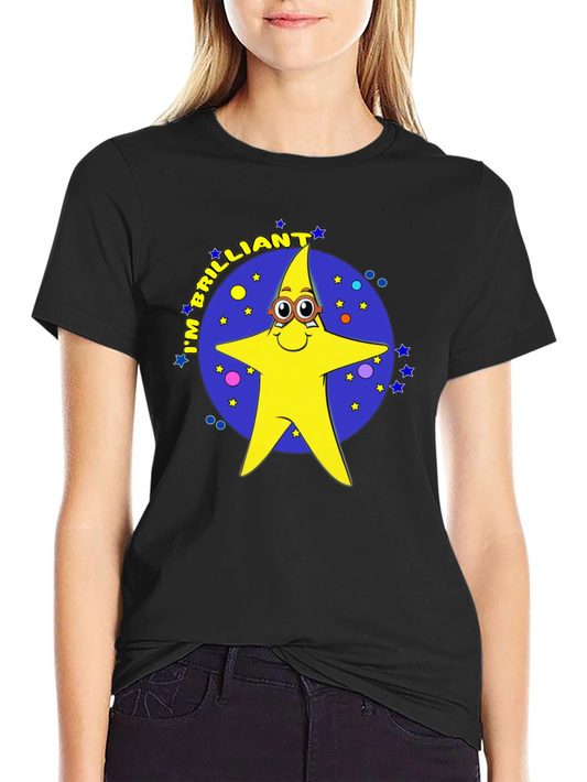 Brilliant Star Cartoon Graphic T-Shirt